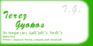 terez gyopos business card